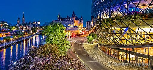Rideau Canal & Shaw Centre_P1110986.90.jpg - Photographed at first light along the Rideau Canal Waterway in Ottawa, Ontario, Canada.
